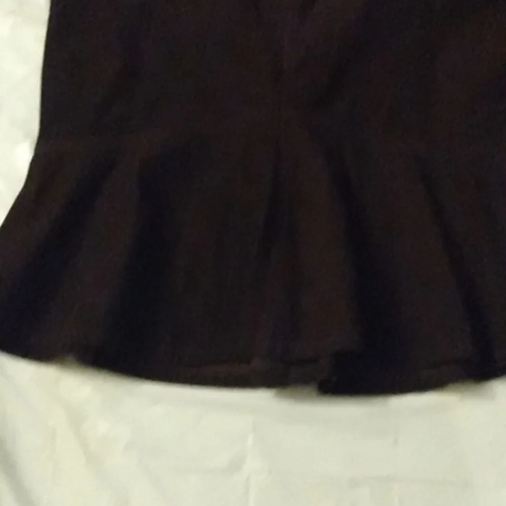 Chaps Demin Corduroy Skirt, 16, Chocolate Brown, pre-owned